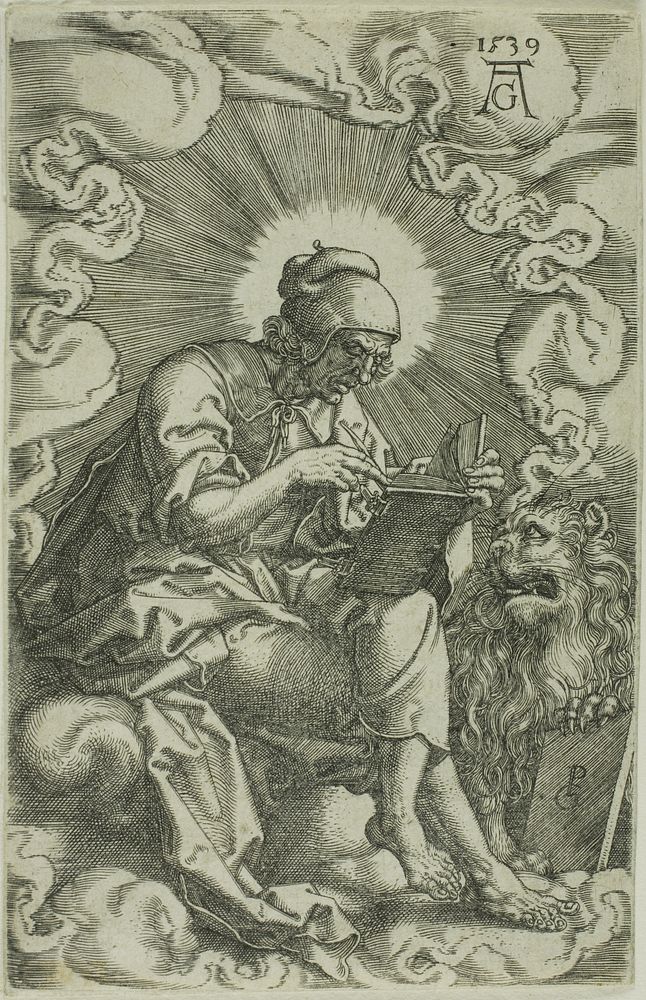 St. Mark, from The Four Evangelists by Heinrich Aldegrever