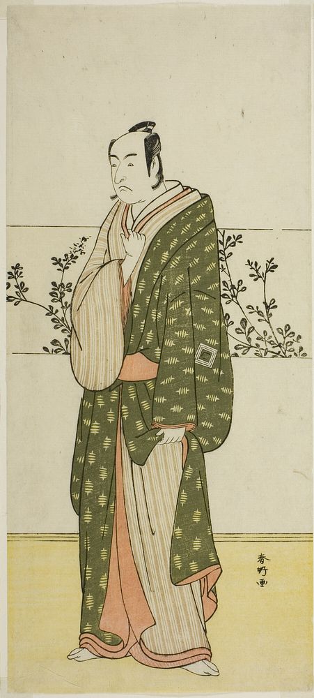 The Actor Ichikawa Monnosuke II, Possibly as Matsuya Soshichi, in the Play Chiyo no Hajime Ondo no Seto (Beginnings of…