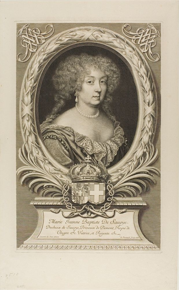 Marie Jeanne Baptiste, Duchess de Savoye by Robert Nanteuil