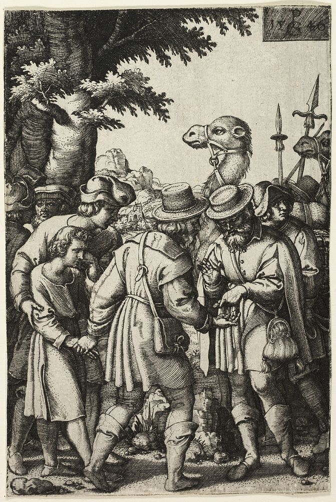 Joseph Sold by His Brothers by Georg Pencz