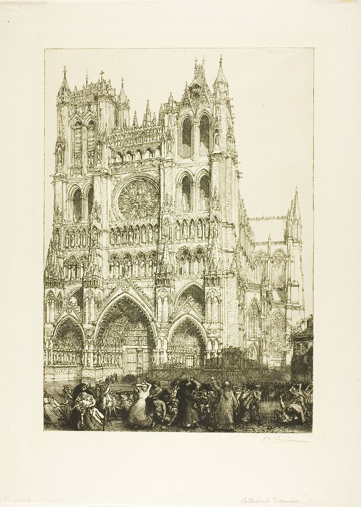 Amiens Cathedral by Louis Auguste Lepère