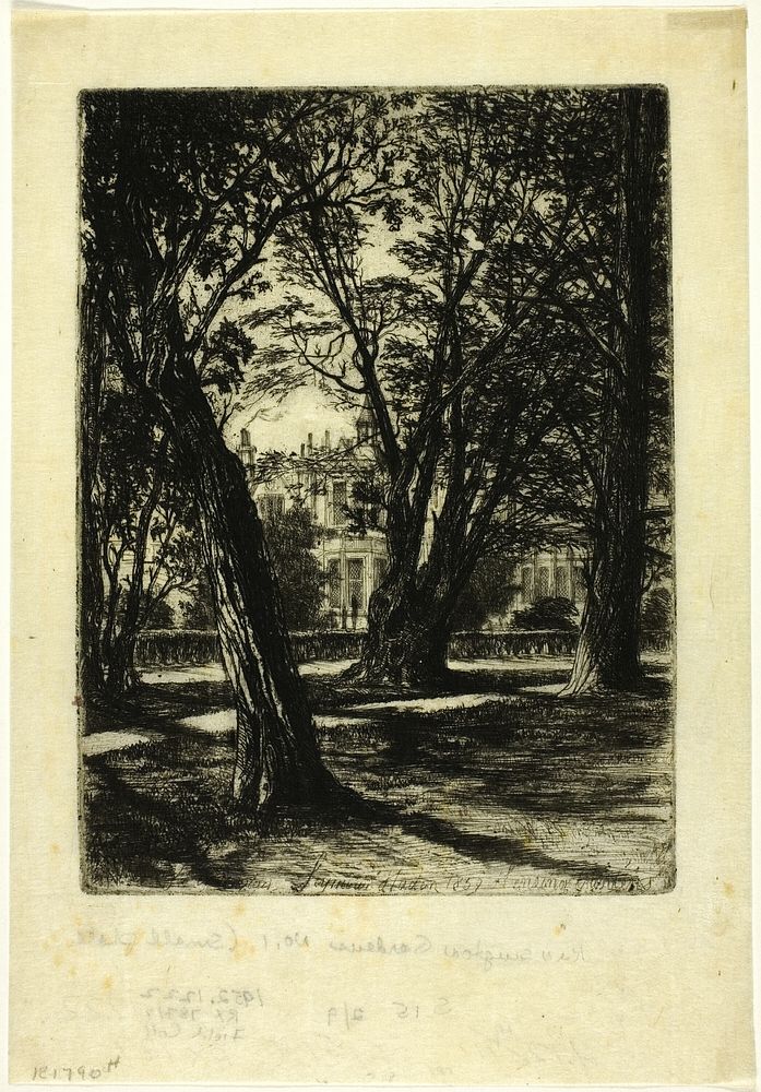 Kensington Gardens, No. I (small plate) by Francis Seymour Haden