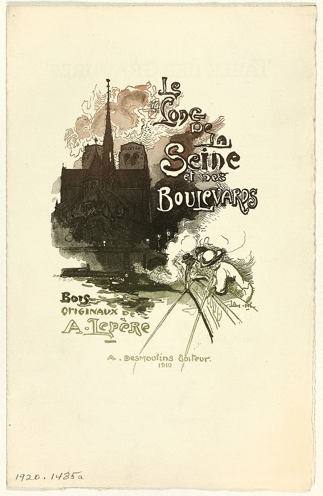 Prospectus for Le Long de la Seine et des Boulevards by Pierre Desmoulins