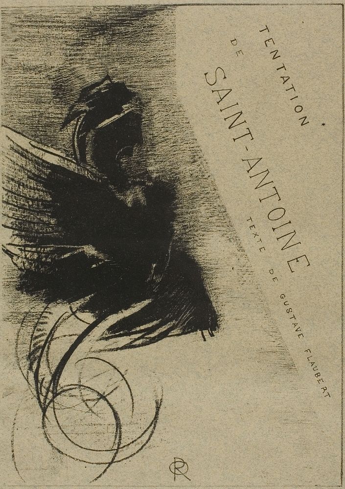 Cover-Frontispiece for the Temptation of St. Anthony by Odilon Redon
