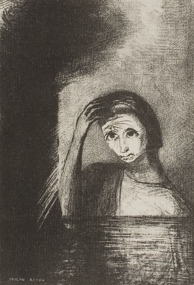 Frontispiece from Emile Verhaeren's Les Debacles by Odilon Redon