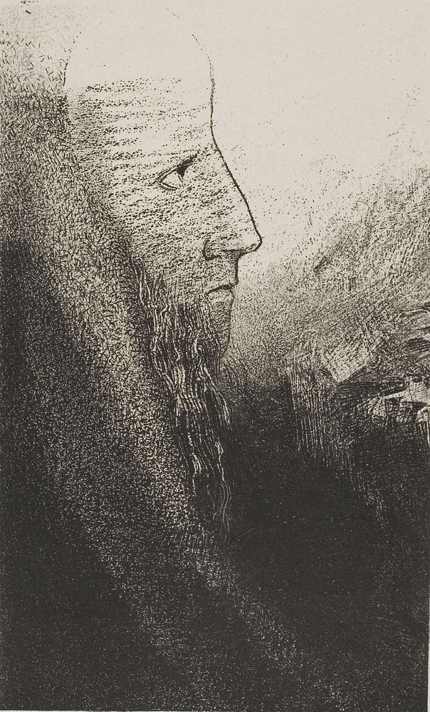 Saint Anthony: "Help Me, O My God!", plate 2 of 24 by Odilon Redon