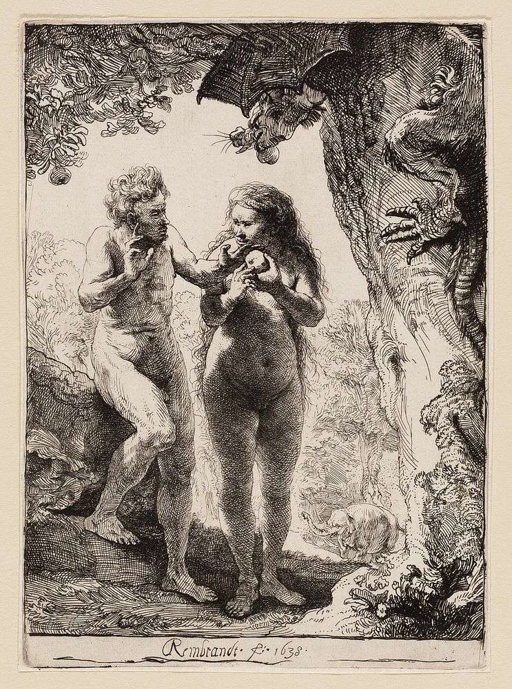 Adam and Eve by Rembrandt van Rijn