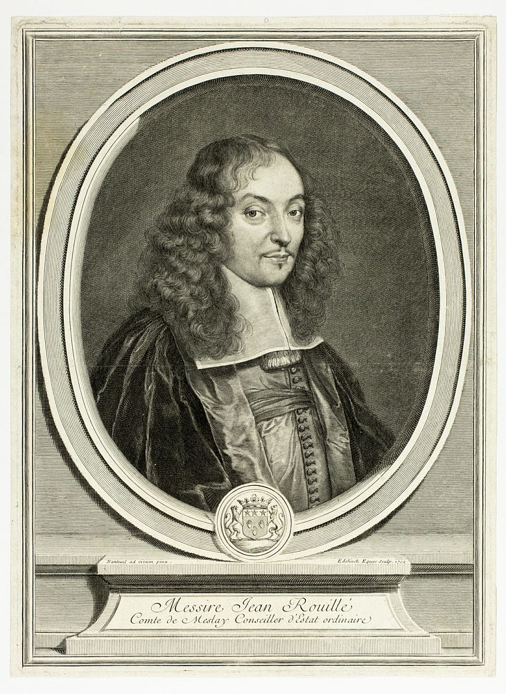Sir Jean Rouillé, Count of Meslay by Gérard Edelinck