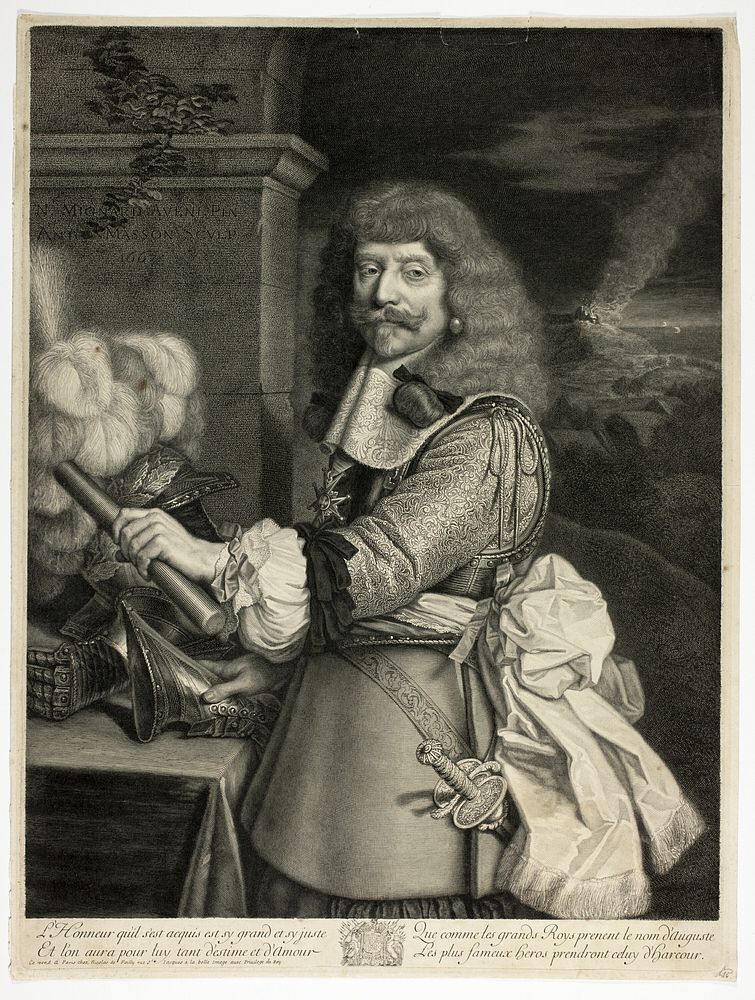 Portrait of Henri de Lorraine, Comte d'Harcourt, Horsemaster of France by Antoine Masson