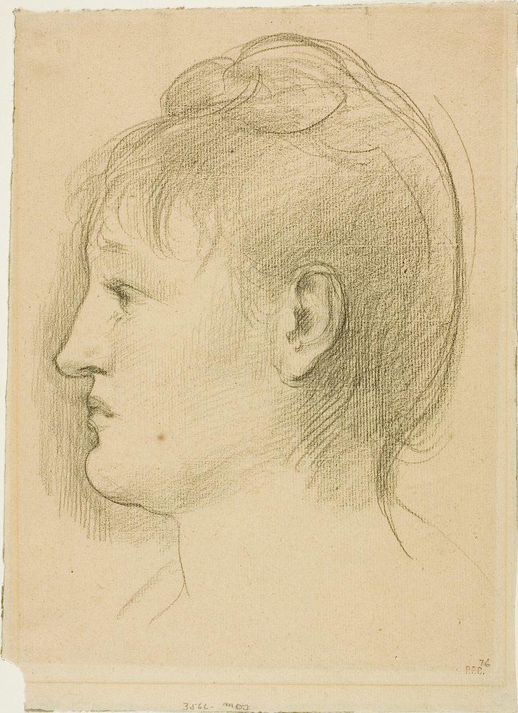 Head of a Woman by Pierre Puvis de Chavannes