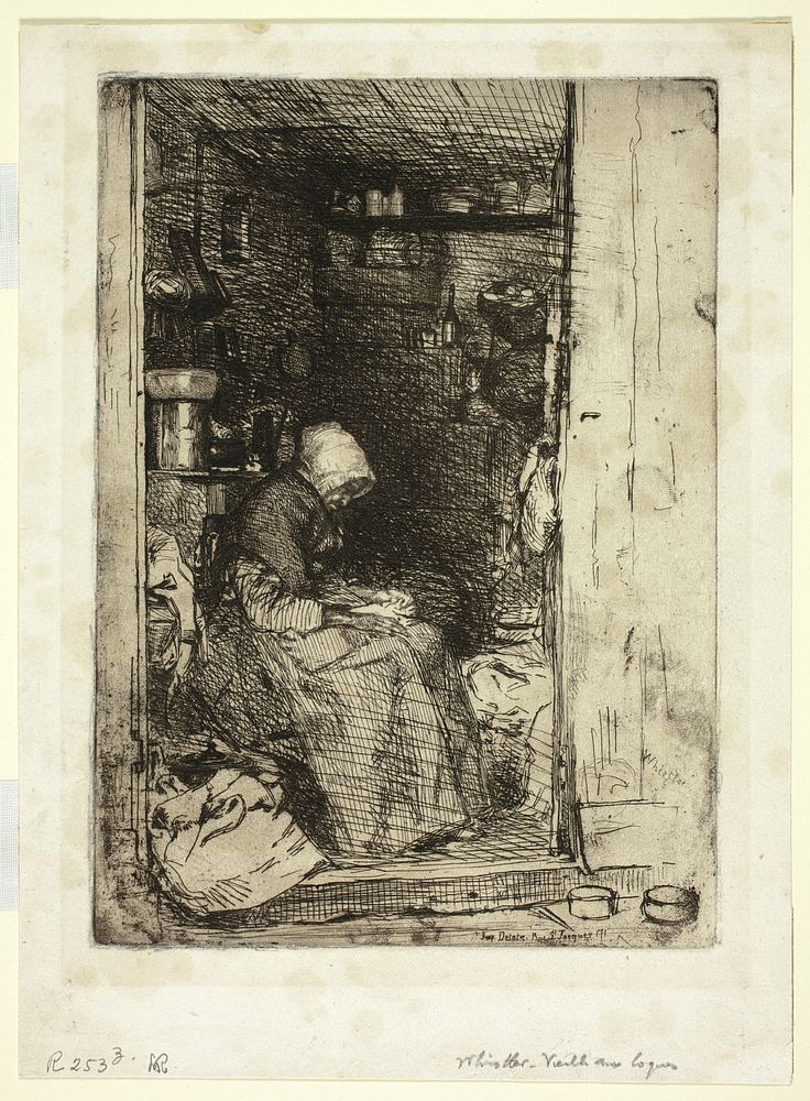 La Vieille aux Loques (The Old Woman with Rags) by James McNeill Whistler