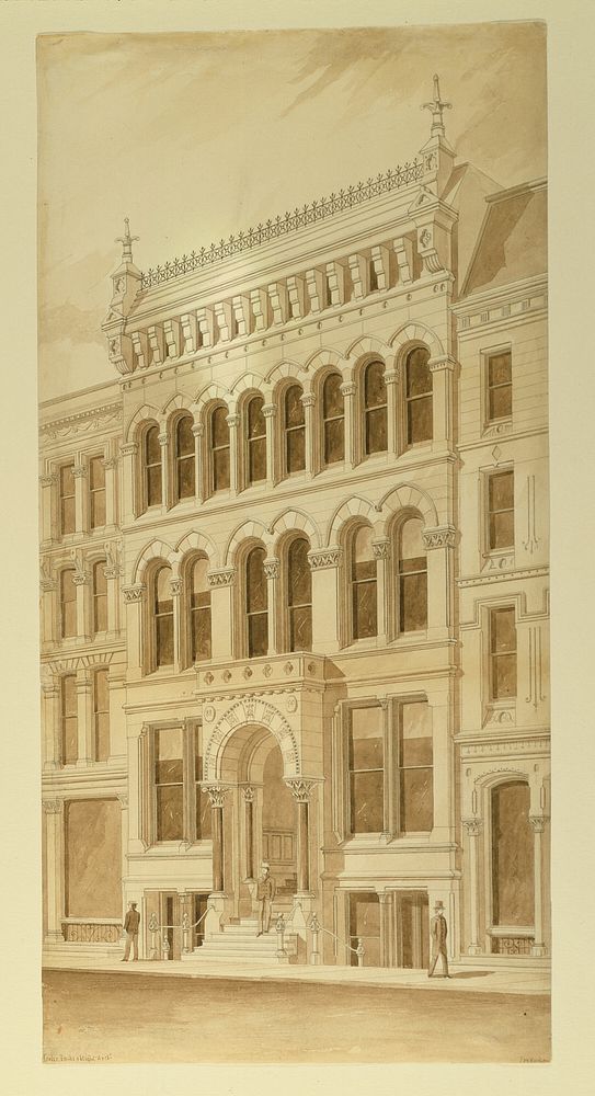Lenox Building, Chicago, Illinois, Perspective by Carter, Drake and Wight (Architect)