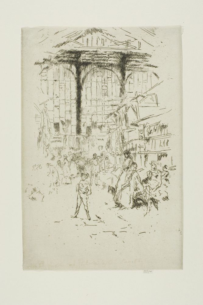 Clothes-Exchange, Houndsditch, No. 2 by James McNeill Whistler