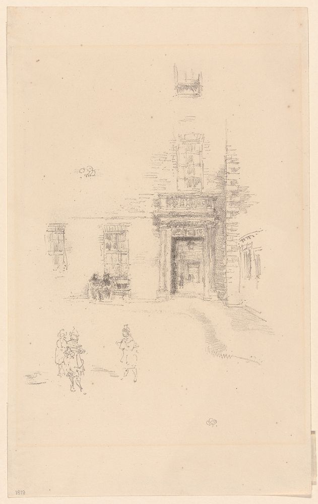 Courtyard, Chelsea Hospital by James McNeill Whistler