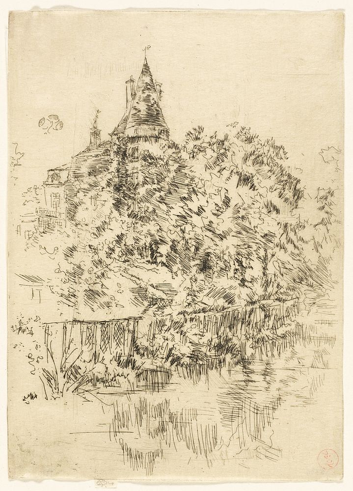 Château de Verneuil, Touraine by James McNeill Whistler