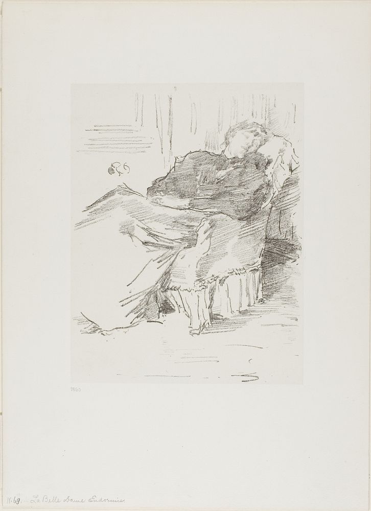La Belle Dame endormie by James McNeill Whistler