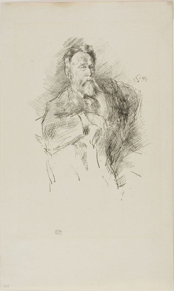 Sketch of William E. Henley by James McNeill Whistler
