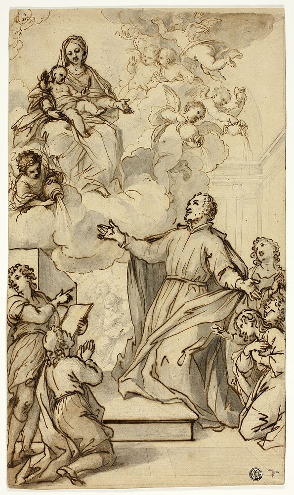 Vision of Philip Neri by Anthony van Dyck