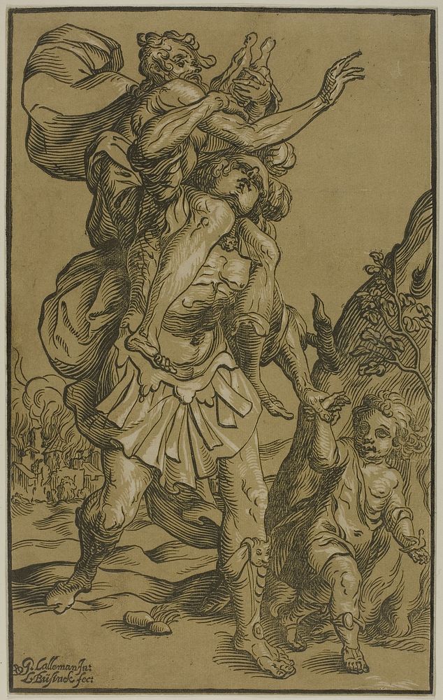 Aeneas and Anchises by Ludolph Büsinck