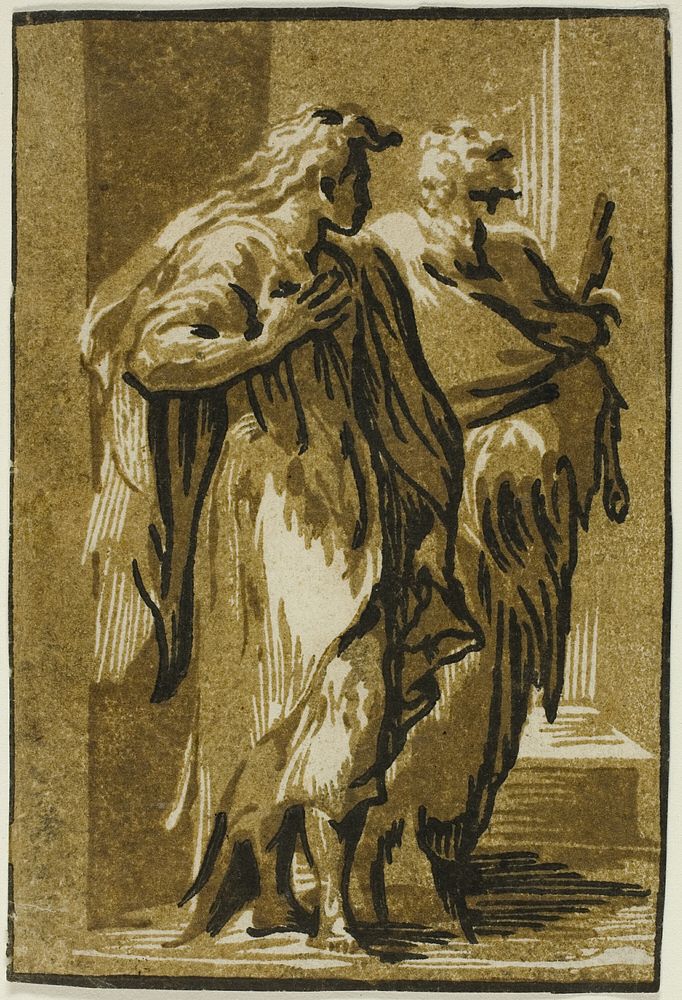 The Apostles Peter and John by Ugo da Carpi
