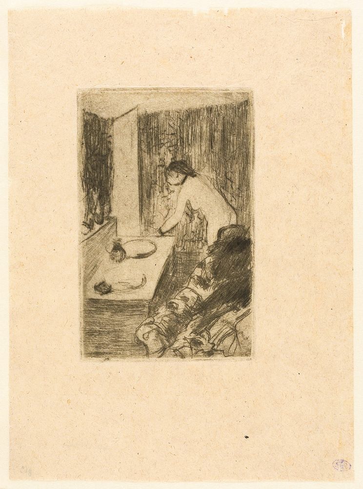 The Little Dressing Room by Hilaire Germain Edgar Degas