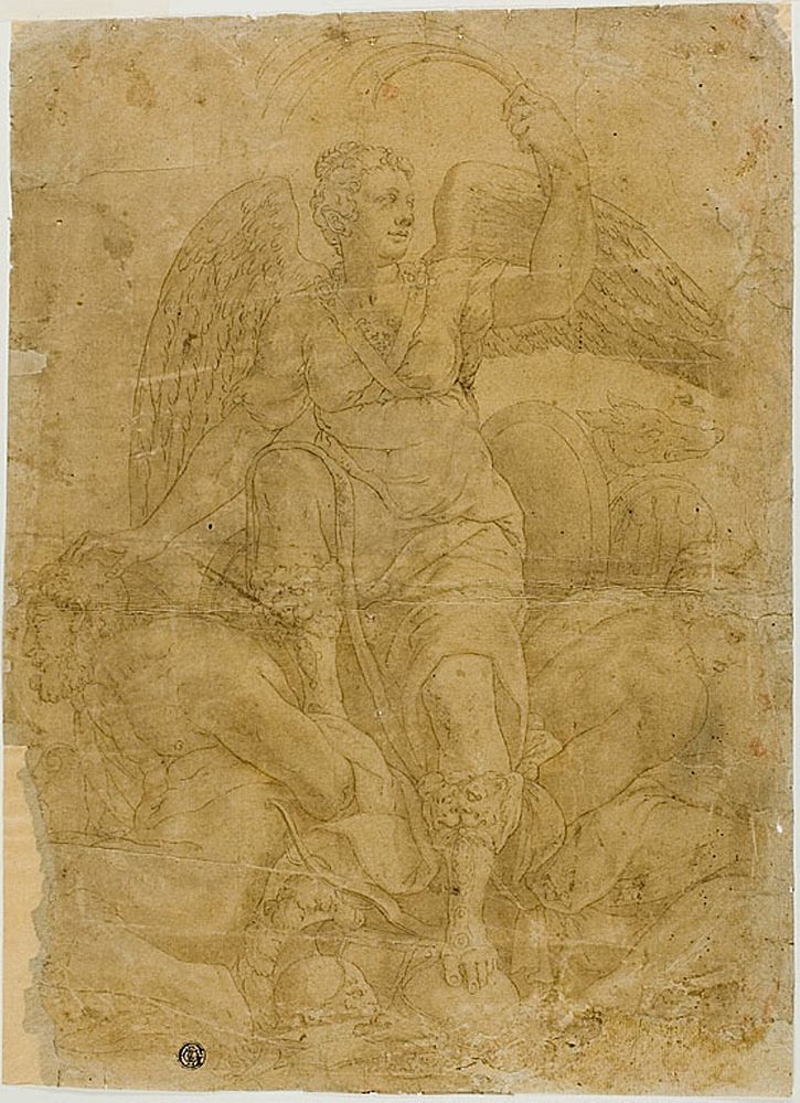 Allegory of Victory with Two Captives by Follower of Giorgio Vasari