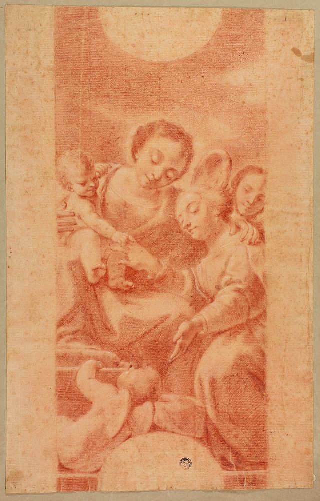 Mystic Marriage of Saint Catherine by Style of Correggio