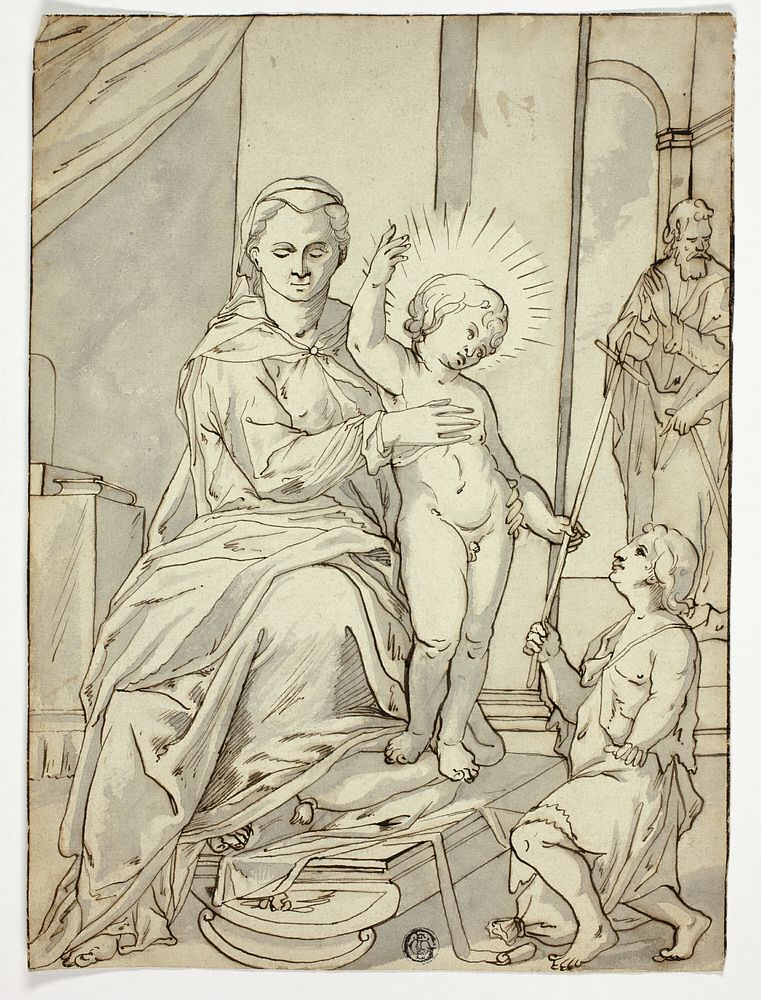 Holy Family with the Infant Saint John the Baptist by Unknown