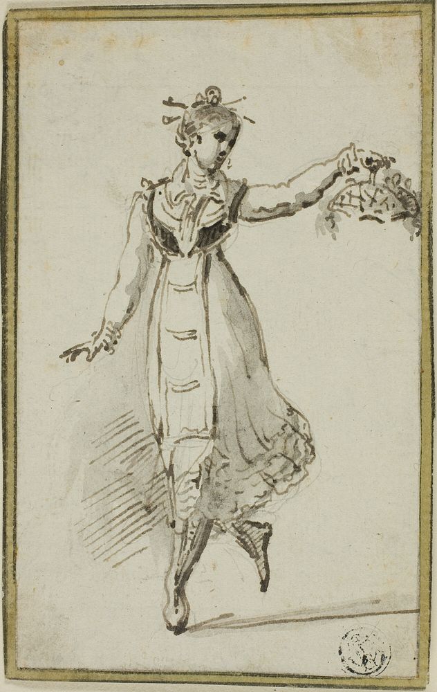 Young Woman Dancing by Unknown