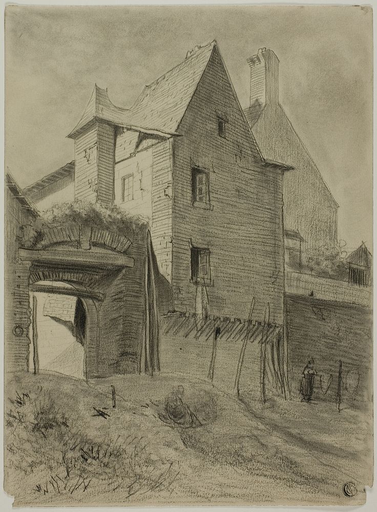 Remnant of Old Castle Incorporated in Farm by Unknown artist