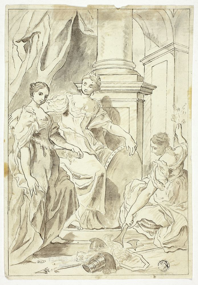 Allegory of Peace by School of Francesco Solimena