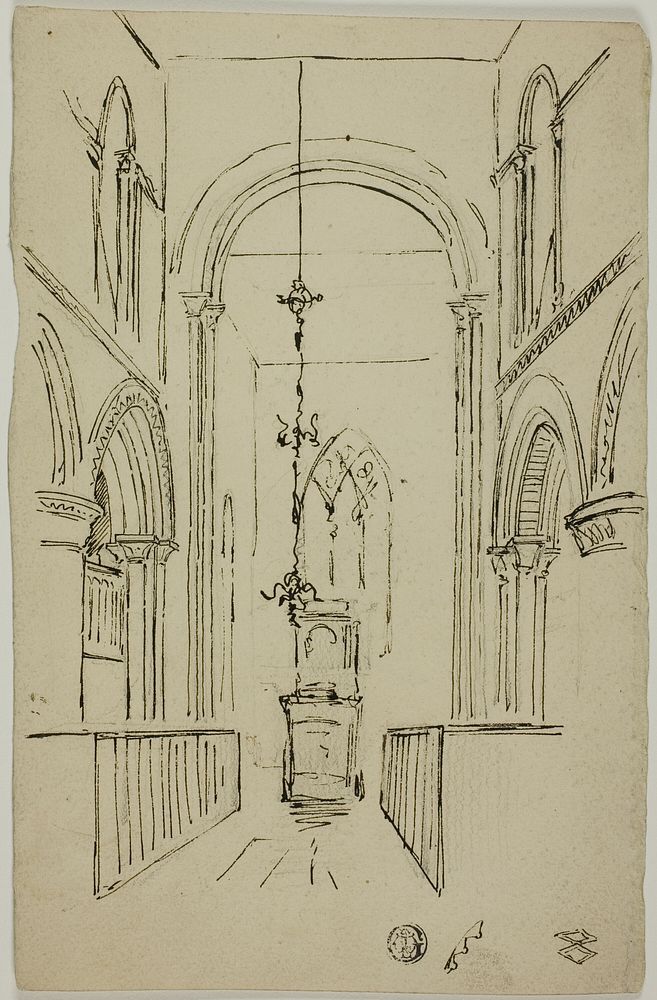 Interior of a Cathedral by Unknown artist