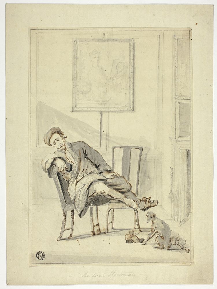 The Tired Sportsman by Style of William Hogarth