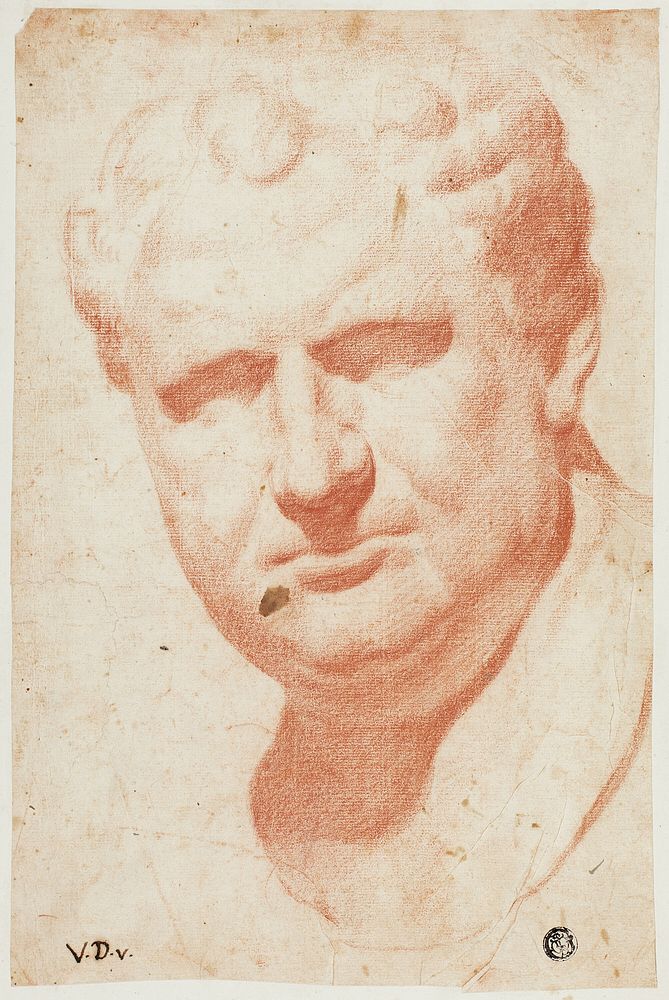 Ancient Portrait Bust of Vespasian by Vincenzo Dandini