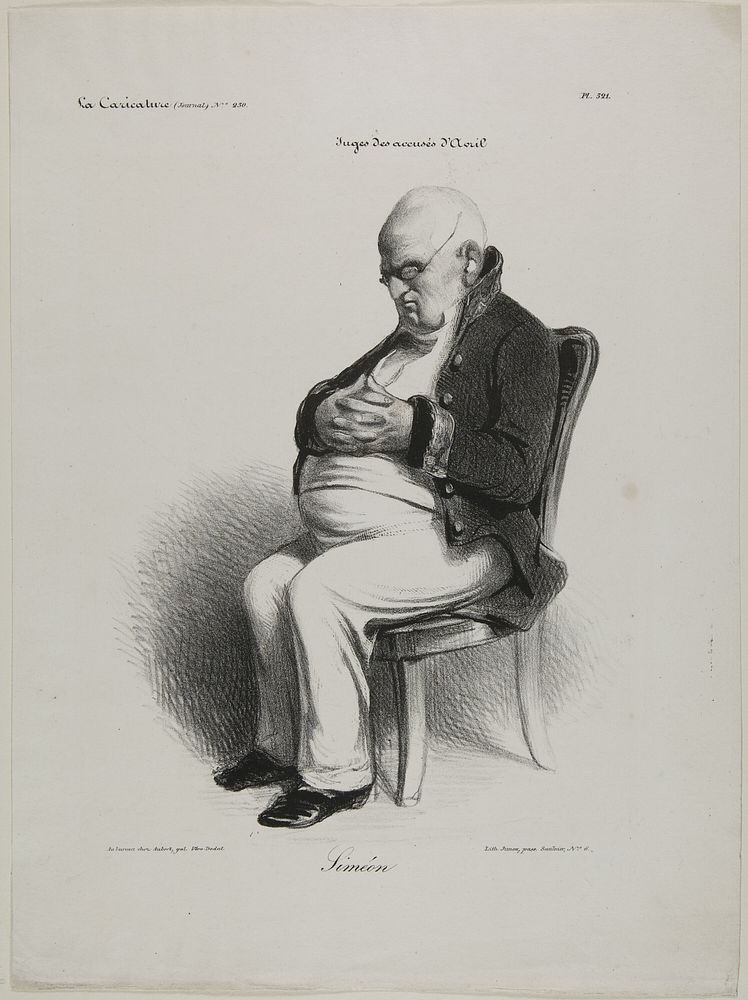 Siméon, plate 521 by Honoré-Victorin Daumier