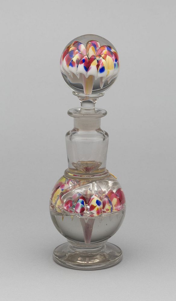 Bottle with stopper by Artist unknown