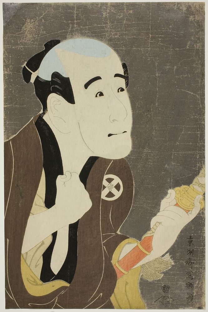 The actor Otani Tokuji I as manservant Sodesuke by Tōshūsai Sharaku