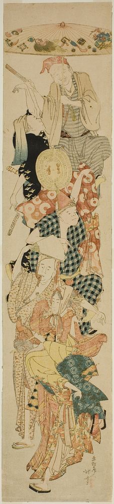 Bon Festival Dance by Katsushika Hokusai