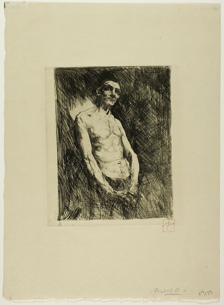 Half Nude Figure of a Man by Robert Frederick Blum