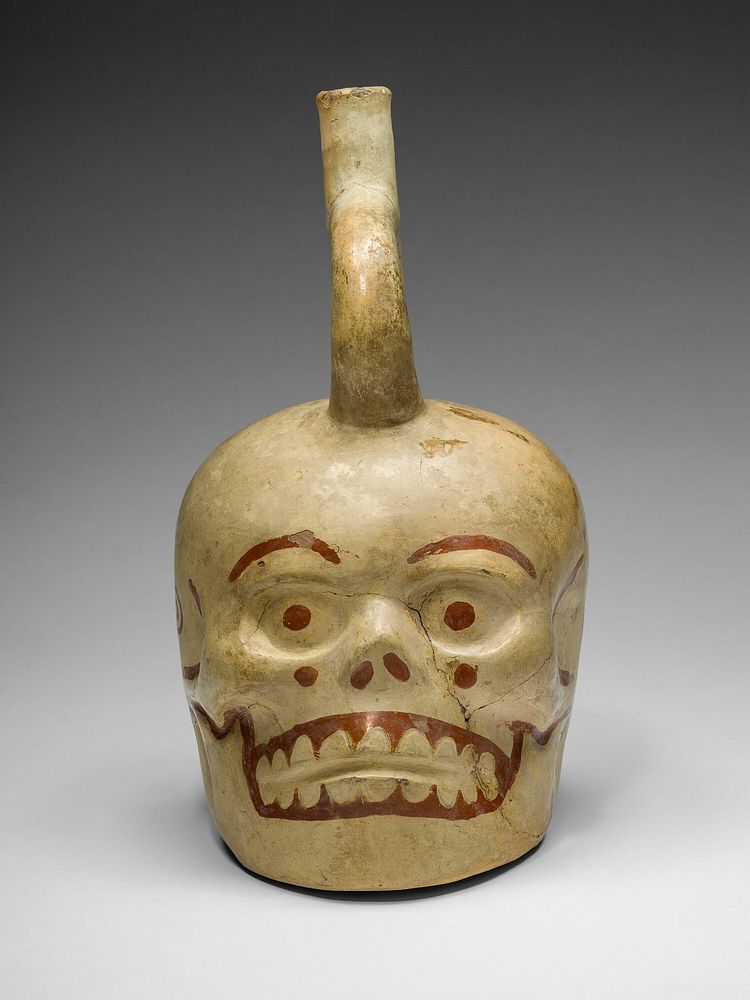 Vessel in the Form of a Skull by Moche