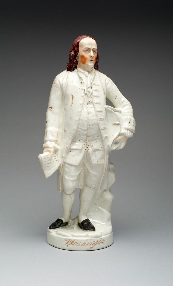 Statue of Benjamin Franklin by Staffordshire Potteries