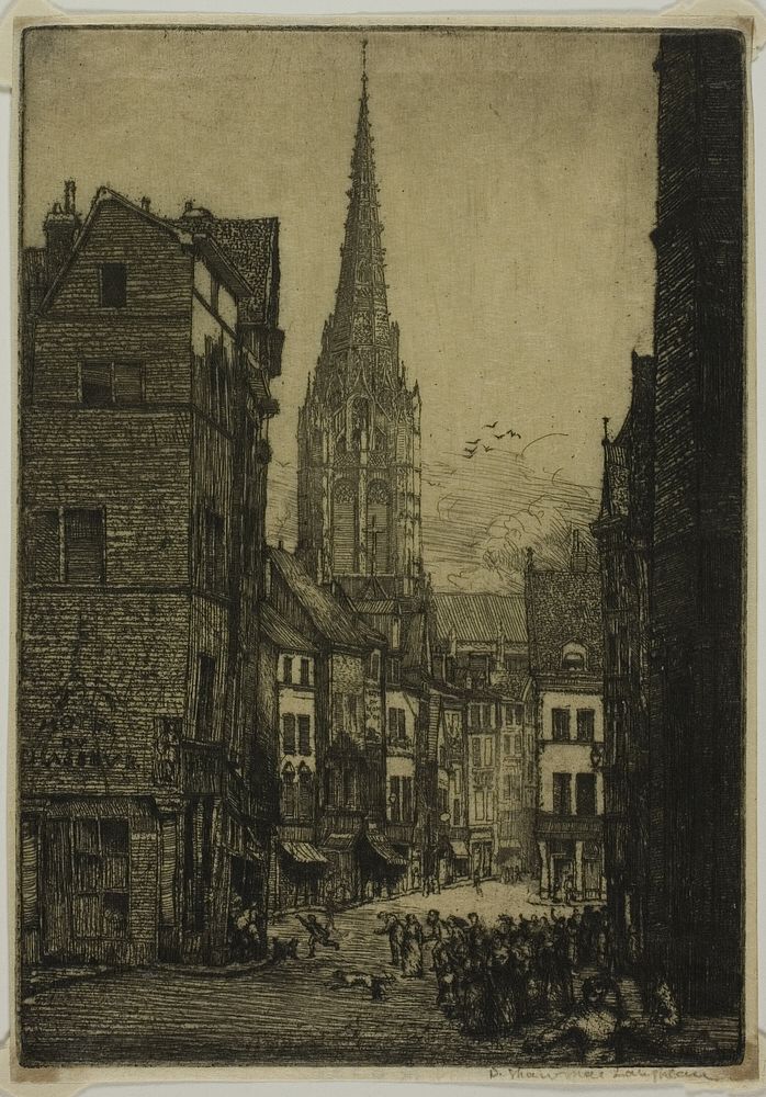 Rue du Chasseur, Rouen by Donald Shaw MacLaughlan