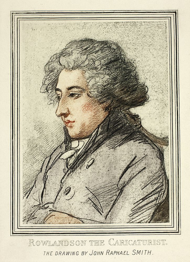 Portrait of Thomas Rowlandson, from Reproductions of Drawings by Old Masters in the British Museum by John Raphael Smith