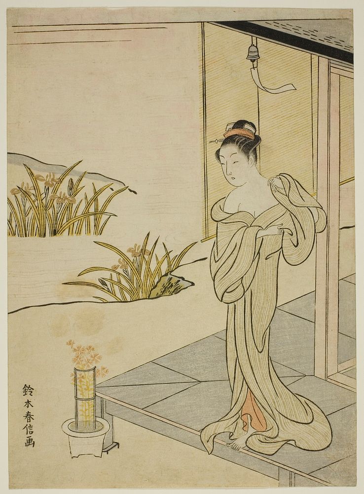 Summer, from the series "New Versions of Flowers of the Four Seasons (Shinpan furyu shiki no hana)" by Suzuki Harunobu