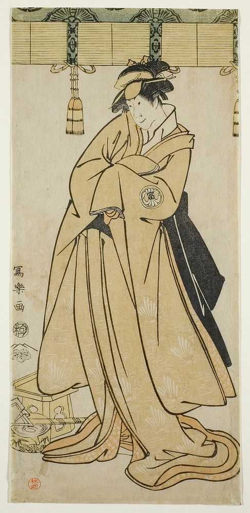 The actor Segawa Tomisaburo II as Prince Korehito in the guise of the maid Wakakusa of the Otomo family by Tōshūsai Sharaku