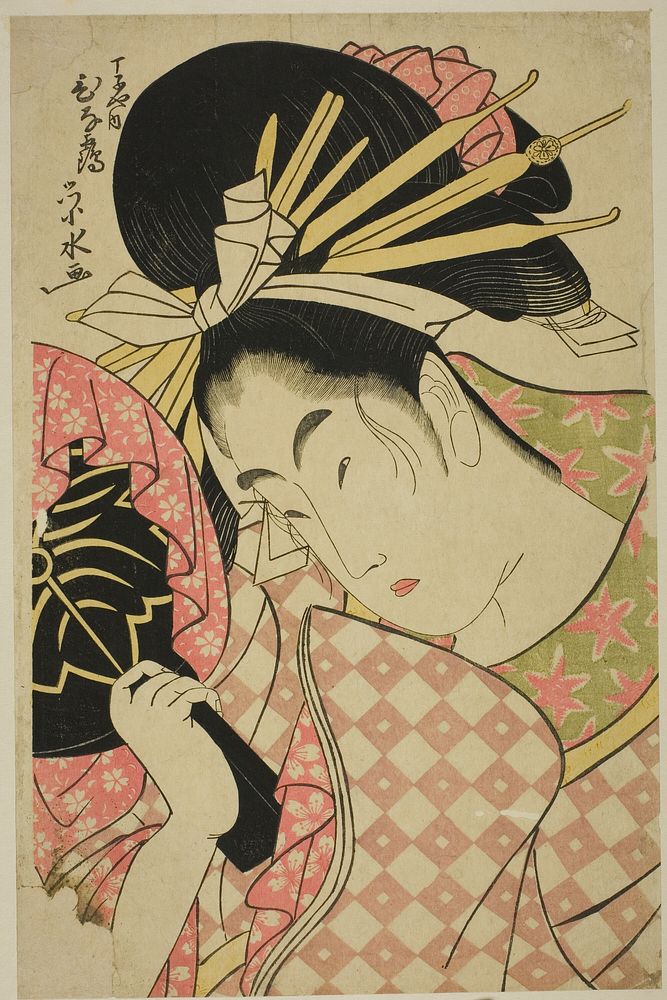 The courtesan Hinazuru of the Chojiya by Ichirakutei Eisui