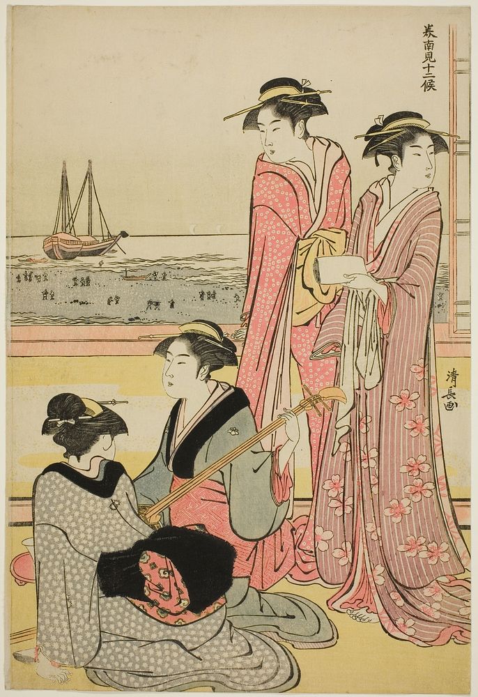 The Fourth Month, from the series "Twelve Months in the South (Minami juni ko)" by Torii Kiyonaga