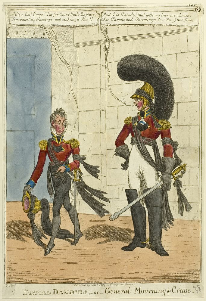 Dismal Dandies, or General Mourning & Crape by Charles Williams