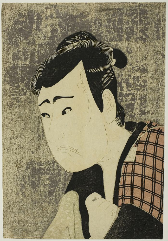 Bust Portrait of the Actor Ichikawa Yaozo III as Tanabe Bunzo in the play Hana-ayame Bunroku Soga (Blooming Iris: Soga…