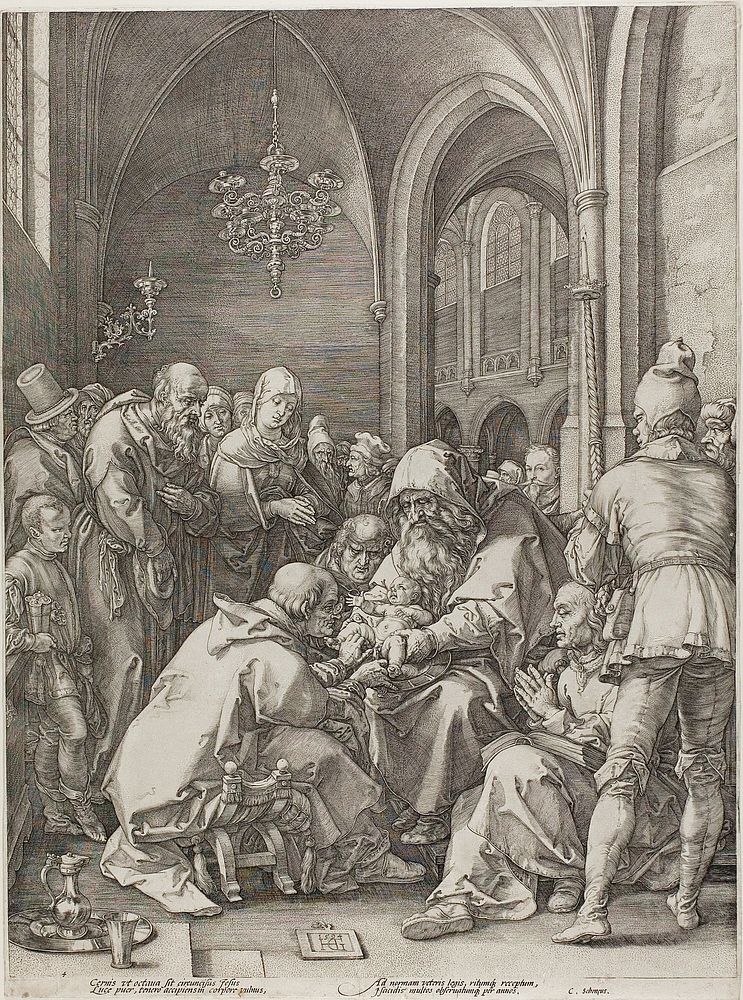 The Circumcision, plate four from The Birth and Early Life of Christ by Hendrick Goltzius